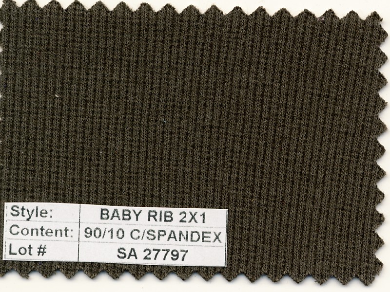 Baby Rib 2x1 Cotton Spandex